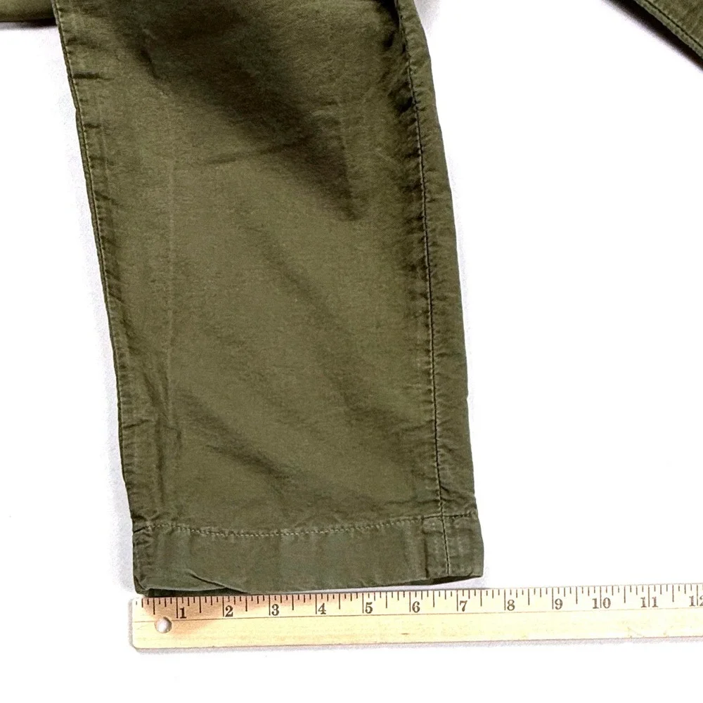 J Crew Sun Faded‎ Cargo Pants Khaki Green 34x33** Cotton